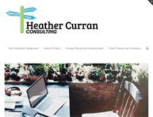 Tablet Screenshot of heathercurranconsulting.ca